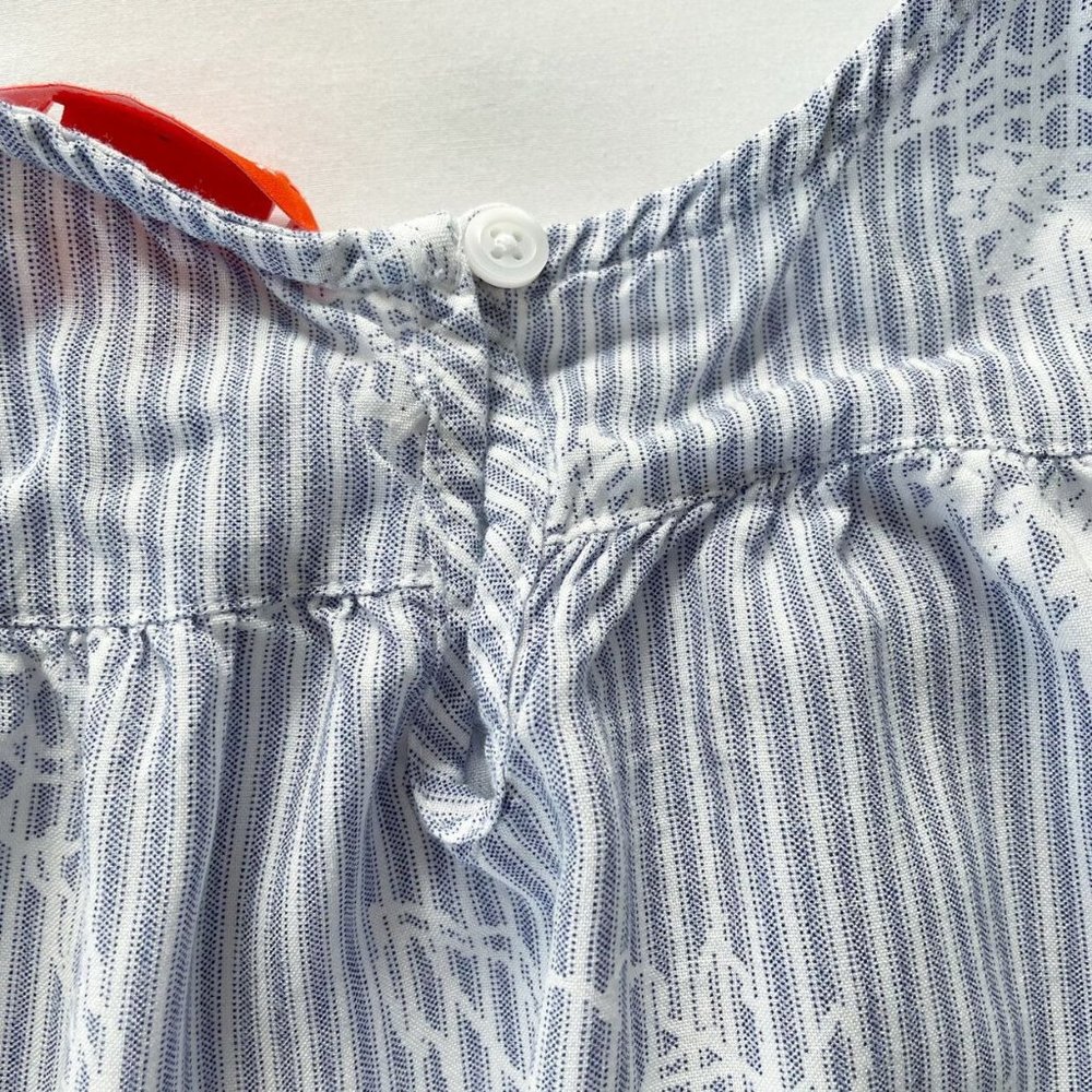 Joe Fresh Viscose Tunic Short Sleeve Shirt Lace Detail Kids Size 4 - Picture 8 of 8